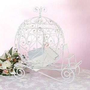 Fairy Tale Carriage Wedding Card Holder Table Decoration Centre Piece 