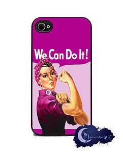   the Riveter   Pink Ribbon Breast Cancer   iPhone 4/4s Case Phone Cover