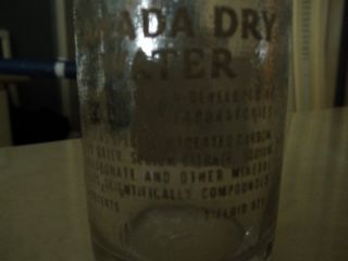VINTAGE 1950s GLASS DURAGLAS + CANADA DRY CLUB SODA BOTTLES 7 FL OZ 