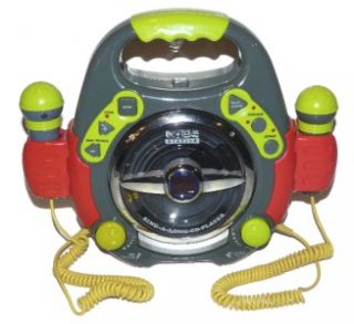 Kids Station Sing A Long Real CD Player with 2 Microphones Model KS 