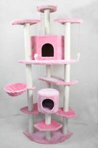 80 Pink Cat Tree Condo Furniture Scratch Post Pet House 38P