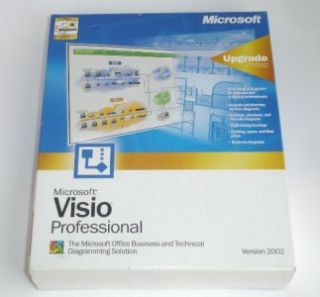 Microsoft Visio Professional Version 2002 Upgrade PC CD Complete