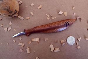 Woodworkers Wood Carving Knife Custom Collectors Knife Well Balanced 