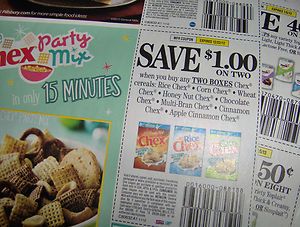 20 General Mills CHEX CEREALS Coupons 1 00 2 boxes x12 22 12 Just Pay 