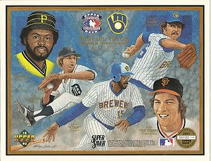  Deck Milwaukee Brewers Heroes of Baseball Sheet Cecil Cooper On