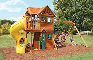 Cedar Summit Mountain View Resort Wooden Kids Garden Play centre