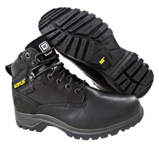 New Caterpillar Womens Kitson WPF Black Work Boots US 5.5 (M) Medium 