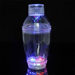 Light Up Multicolored Flashing Blink LED Cocktail Shaker Bottle Cups 