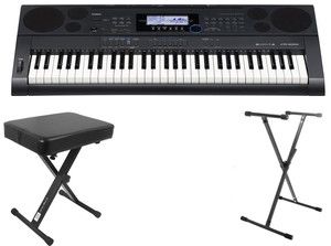 Casio CTK6000 61 Note Portable Keyboard Bundle with Free Bench and 