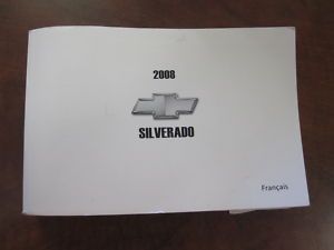 2008 08 Chevy Silverado Owners Manual French Francais