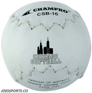 CHAMPRO 16 CHICAGO STYLE SOFTBALL   EACH   NEW