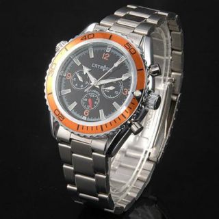 CATRONIS AUTOMATIC MECHANICAL STAINLESS STEEL MENS WRIST WATCH & GIFT 