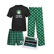    Celtics 3 Piece Adidas Large 14 16 Lounge Set T Shirt Shorts Pants
