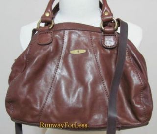 New Lucky Brand HKRU1305 Sunset Junction Convertible Leather Satchel 