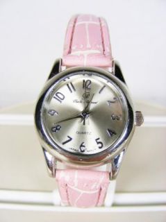 Charles Raymond Quartz Womans Stainless Steel Wrist Watch with Pink 