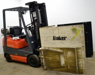 Toyota LP Forklift with Cascade Clamp Fork Lift Attachment Chicago We 