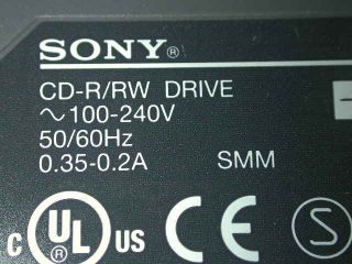 Sony CRX1600L CD R RW 12x8x32 External Firewire Drive