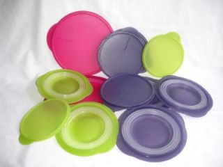 12 Lot Tupperware Cereal Bowls FlatOut Collapsable Containers Storage 