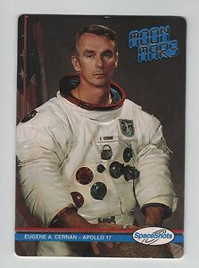 EUGENE GENE CERNAN 1991 SpaceShots Card   NASA Apollo Astronaut Space 