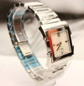cerruti 1881 petra square stainless steel watch new