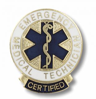 Certified Emergency Medical Technician EMT Pin New