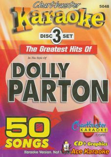 Chartbuster Karaoke CDG 3 Disc Pack CB5048 Dolly Parton