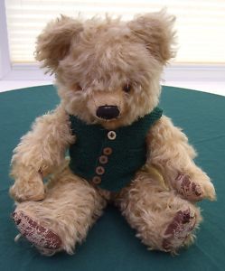 Vintage 1950s Jointed Mohair Teddy Bear Chad Valley