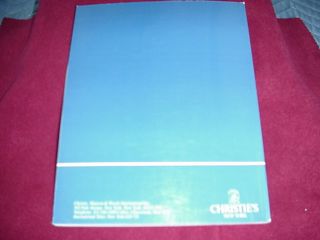 Christies Christies NY November 1983 1984 Catalogues