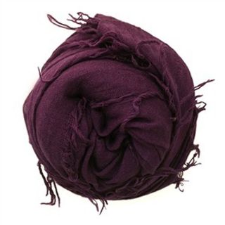 Chan Luu Scarf Soft Cashmere Silk Wrap Shadow Purple