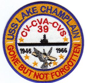 US Navy Carrier Patch USS Lake Champlain CV 39 Y