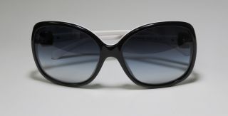 New Chanel 5174 Black White Gray Sunglasses Silver Logo on Arms Case 