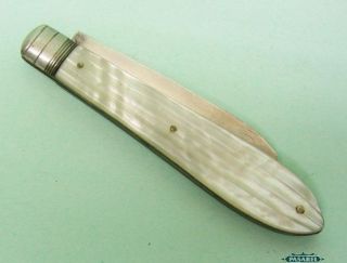   Sterling Silver Fruit Knife By Charles William Fletcher Sheffield 1900
