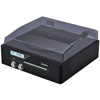 Ion IT18 CD Direct Conversion Turntable with CD Recorder Speakers 