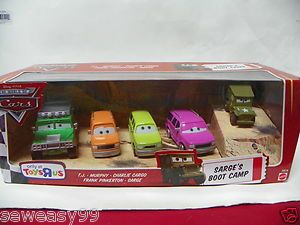 Disney Pixar Cars Sarges Boot Camp TJ Murphy Frank Charlie 5 Pack