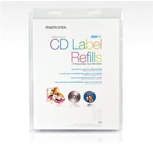 Memorex 00412 CD DVD Labels White Matte 300 Pack 034707004030 Made in 