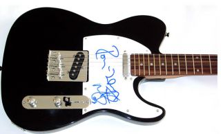 Rolling Stones Ron Wood Charlie Watts Signed Guitar PSA DNA UACC RD 