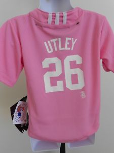 New Chase Utley 26 Phillies Pink Toddler 3T Jersey 3FA