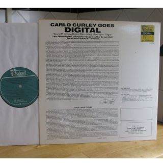 Carlo Curley Goes Digital 1979 Chalfont LP The Allen Digital Computer 