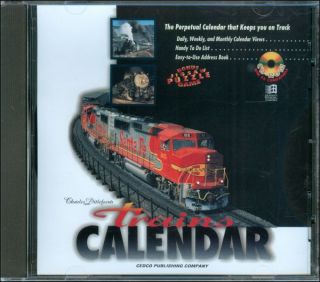 Charles Ditlefsens Trains Calendar from Cedco Publishing Windows 98 95 