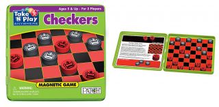 Take N Play Anywhere Magnetic Checkers Travel Game Age 5 Special Needs 