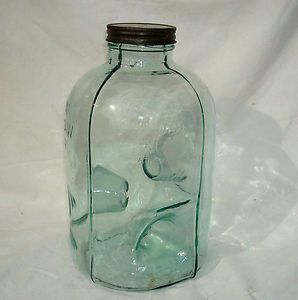 OLD Glass Fishing CAMP MINNOW TRAP Checotah Oklahoma Antique
