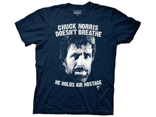 New Blue Chuck Norris T Shirt All Sizes Air Hostage Mens Funny Facts 