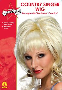 Dolly Country Singer Wig Blonde Celebrity TV Costume Hair Music Diva 