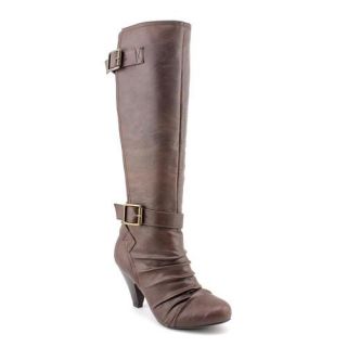 Jessica Simpson Chen Womens Size 7 Brown Faux Leather Fashion   Knee 
