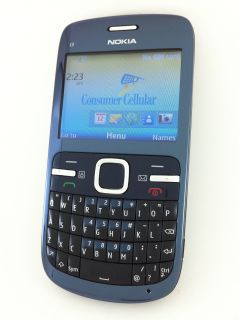 Nokia C3 00 Carrier Consumer Cellular QWERTY Keypad w Bluetooth 2MP 