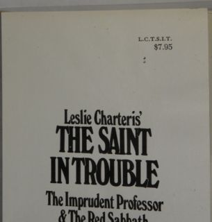 collection of two novellas that features Leslie Charteris popular 