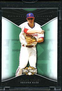 2009 Topps Triple Threads Green Blank Back. Chase Utley PHILLIES