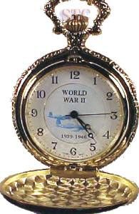   Pocket Watch Iwo Jima Memorial Tribute World War II w Gift Box