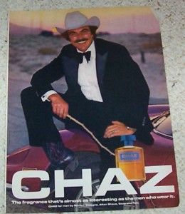 1980 Tom Selleck Cowboy Hat Chaz Mens Cologne Print Ad