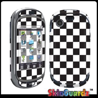 Checker Decal Skin to Cover Samsung Gravity T T669 Case